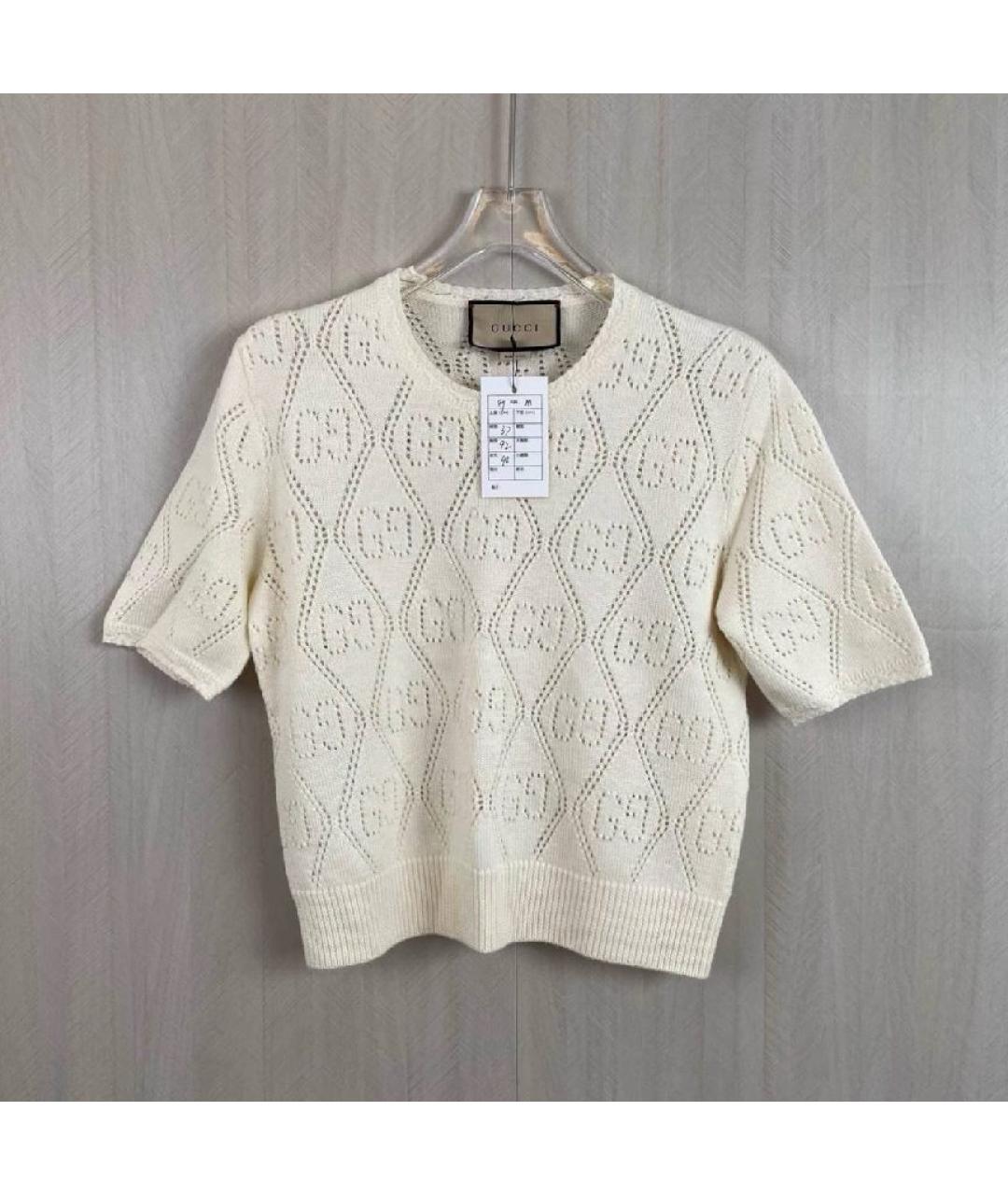 GUCCI Бежевая футболка, фото 6