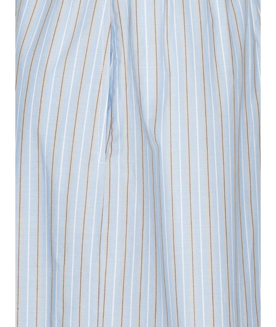 ROTATE Голубые хлопковые прямые брюки, фото 6