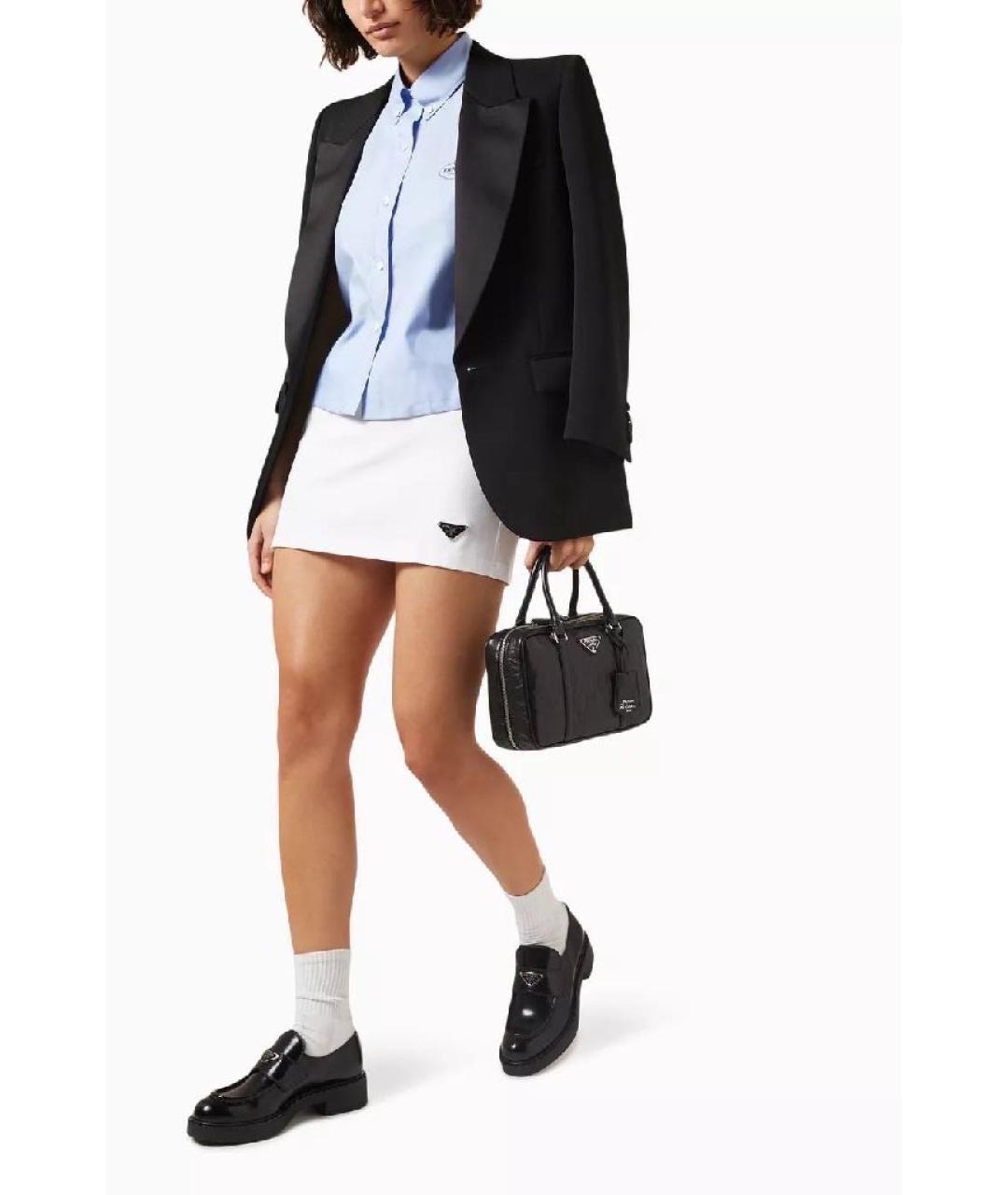 PRADA Голубая хлопковая рубашка, фото 5