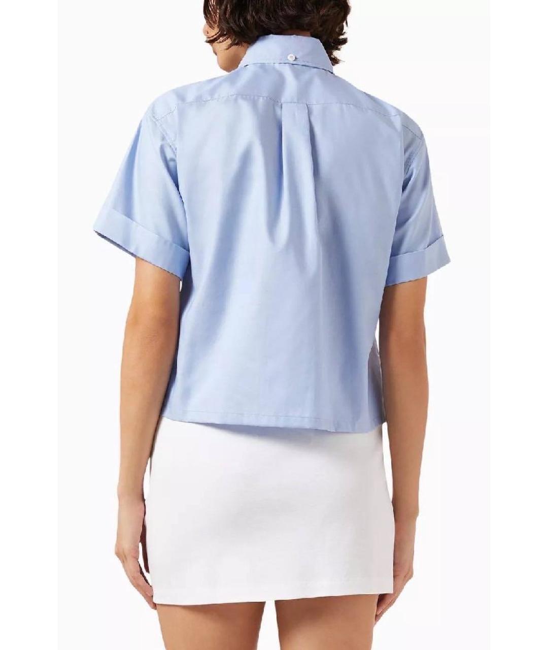 PRADA Голубая хлопковая рубашка, фото 4