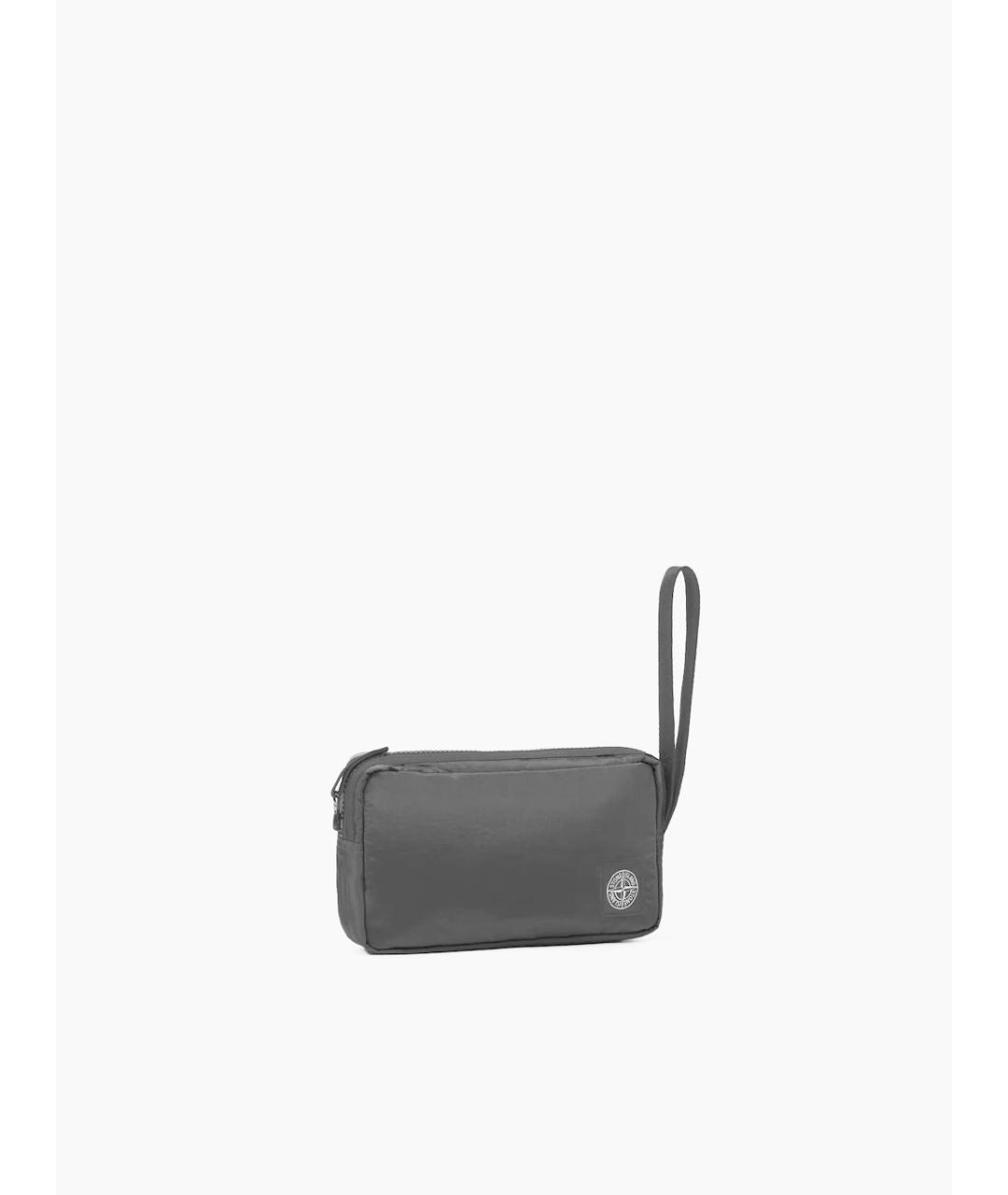 STONE ISLAND Черная синтетическая барсетка, фото 3