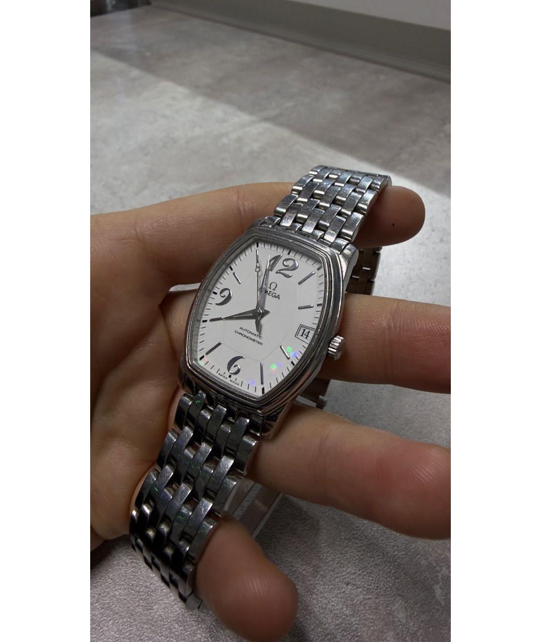 OMEGA Серебряные металлические часы, фото 5