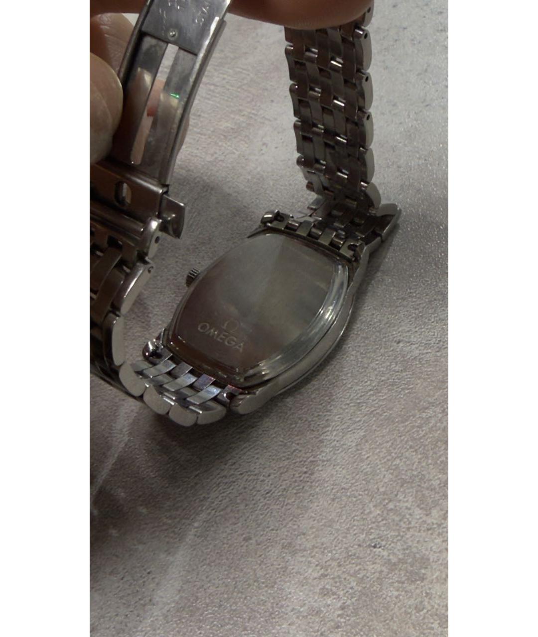 OMEGA Серебряные металлические часы, фото 2