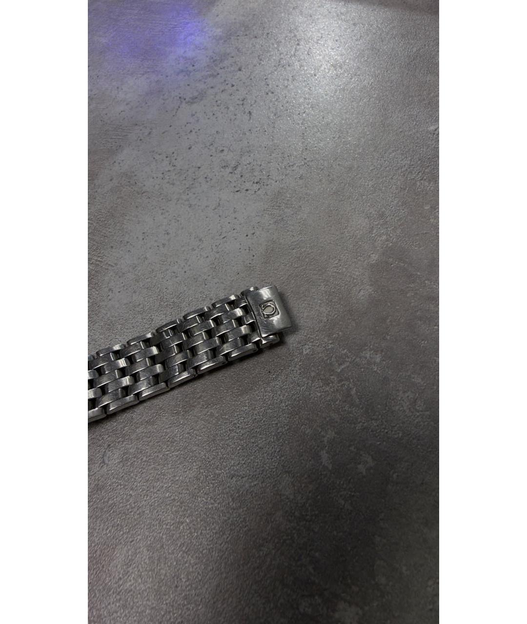 OMEGA Серебряные металлические часы, фото 4