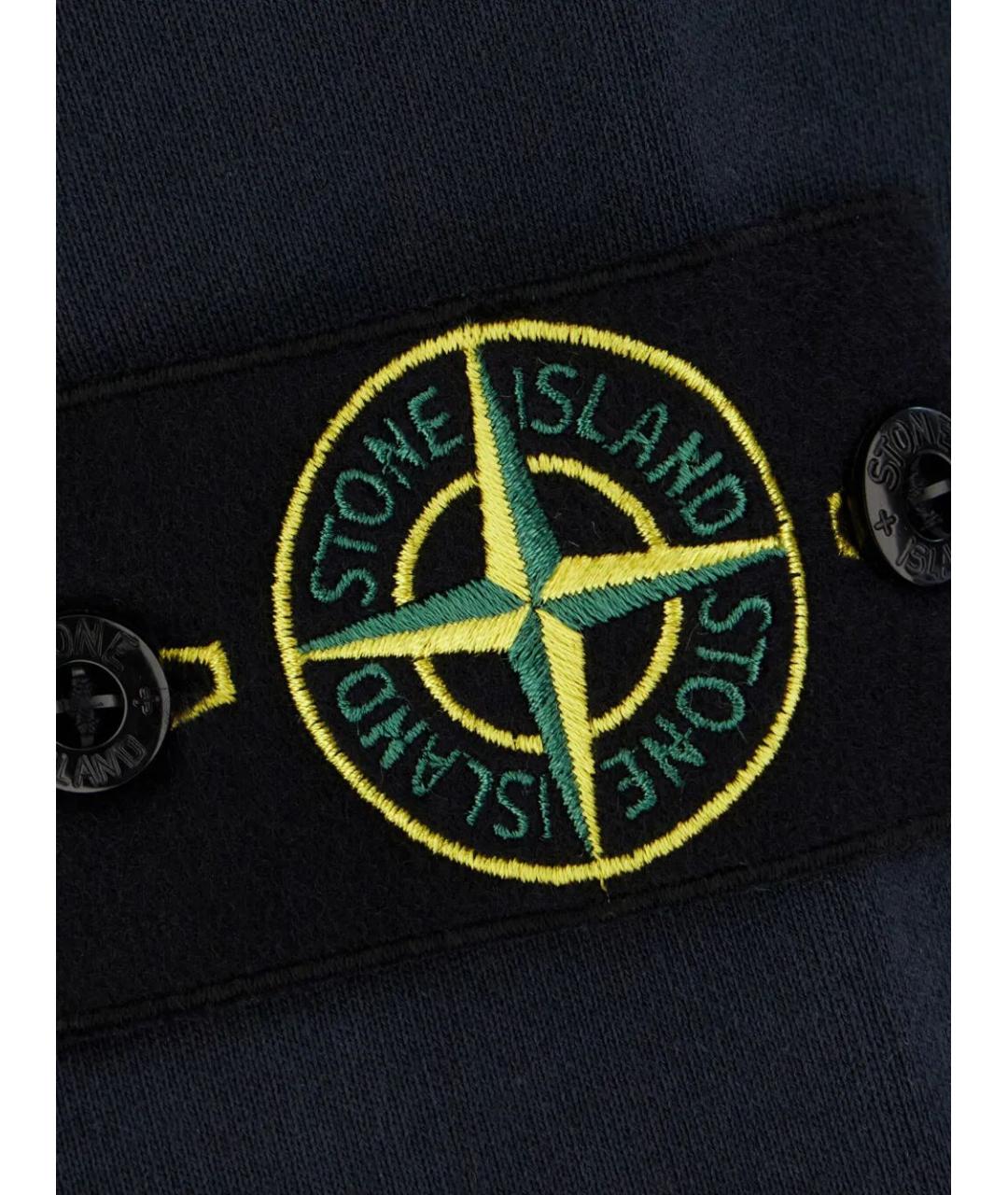 STONE ISLAND Синий хлопковый джемпер / свитер, фото 3