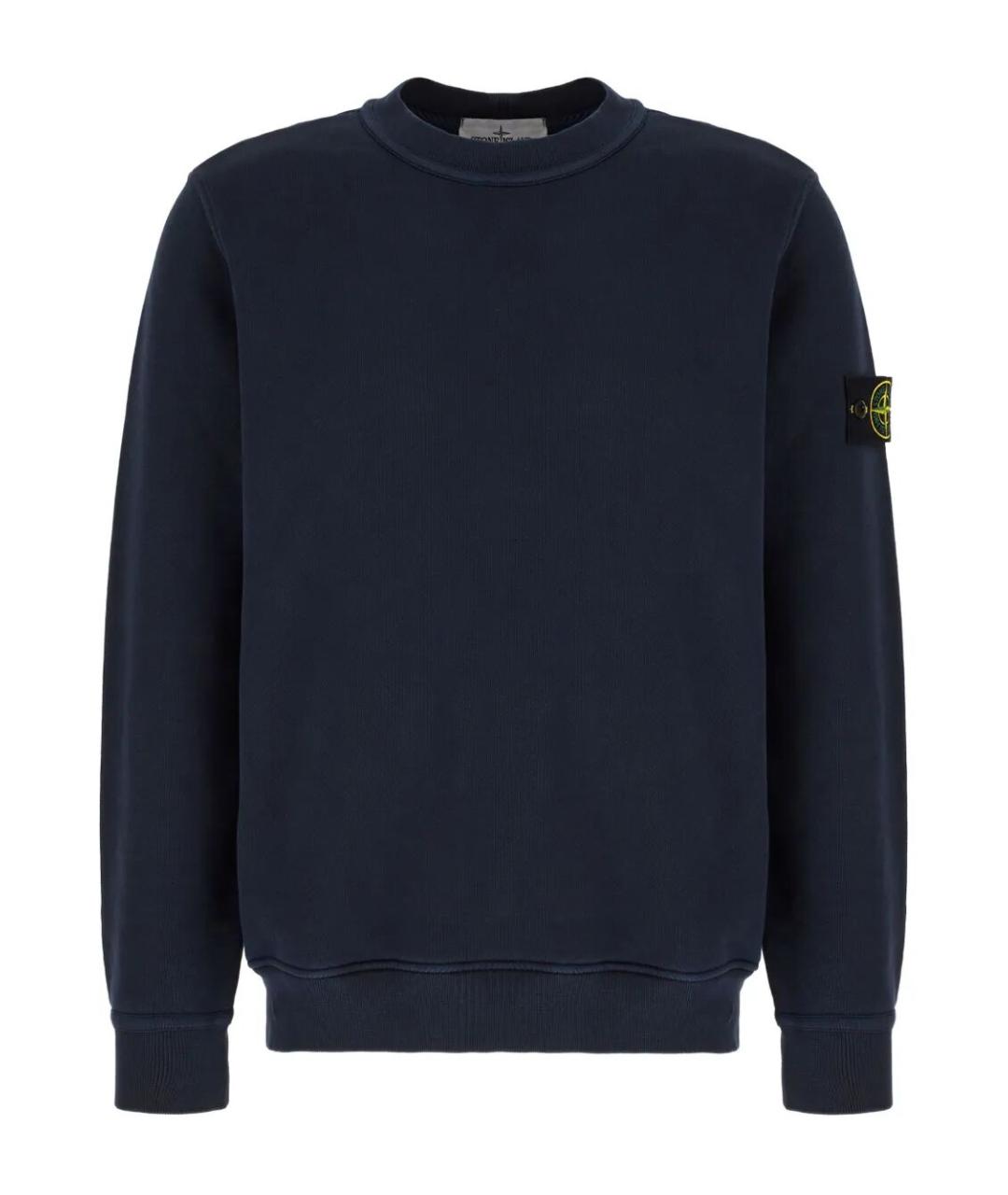 STONE ISLAND Синий хлопковый джемпер / свитер, фото 1