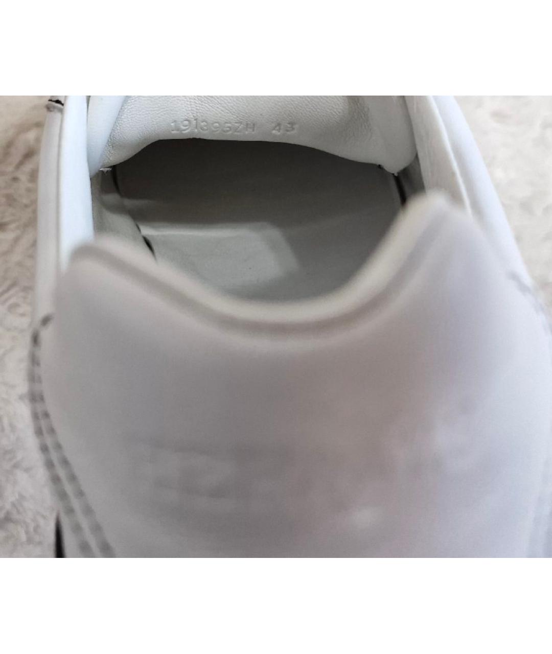 HERMES Белые кожаные низкие кроссовки / кеды, фото 8