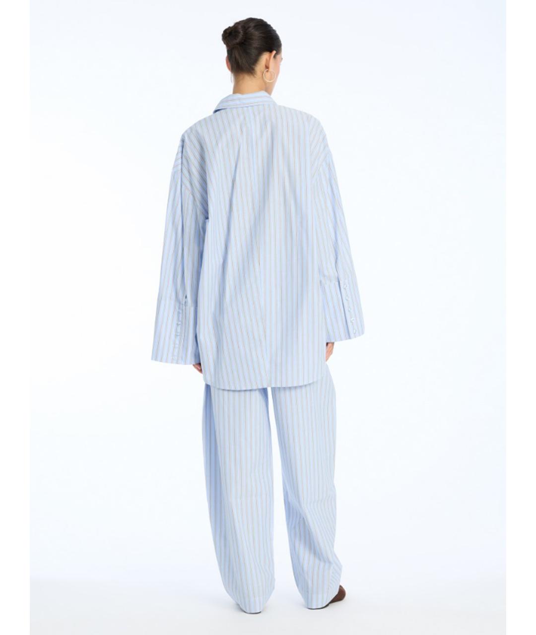 ROTATE Голубая хлопковая рубашка, фото 3