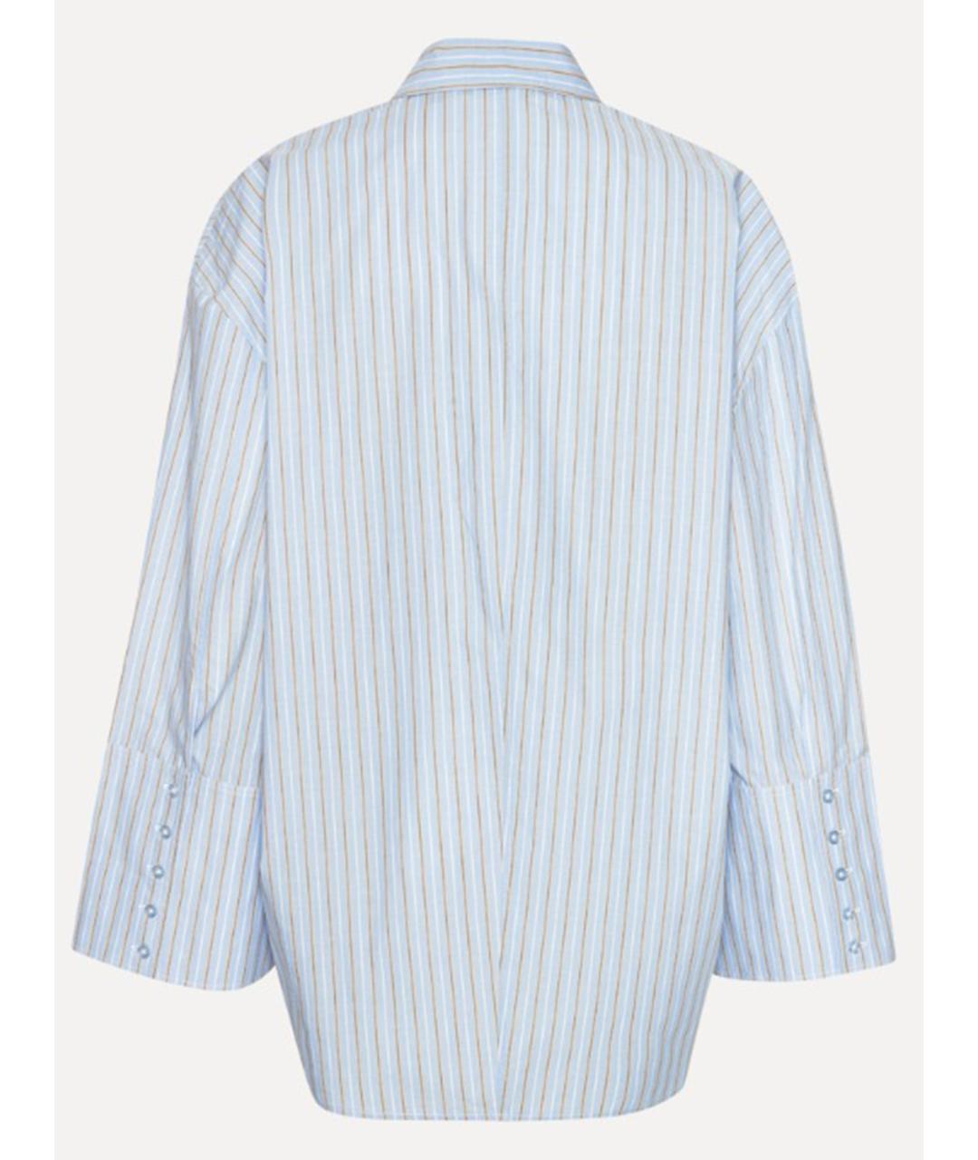 ROTATE Голубая хлопковая рубашка, фото 5