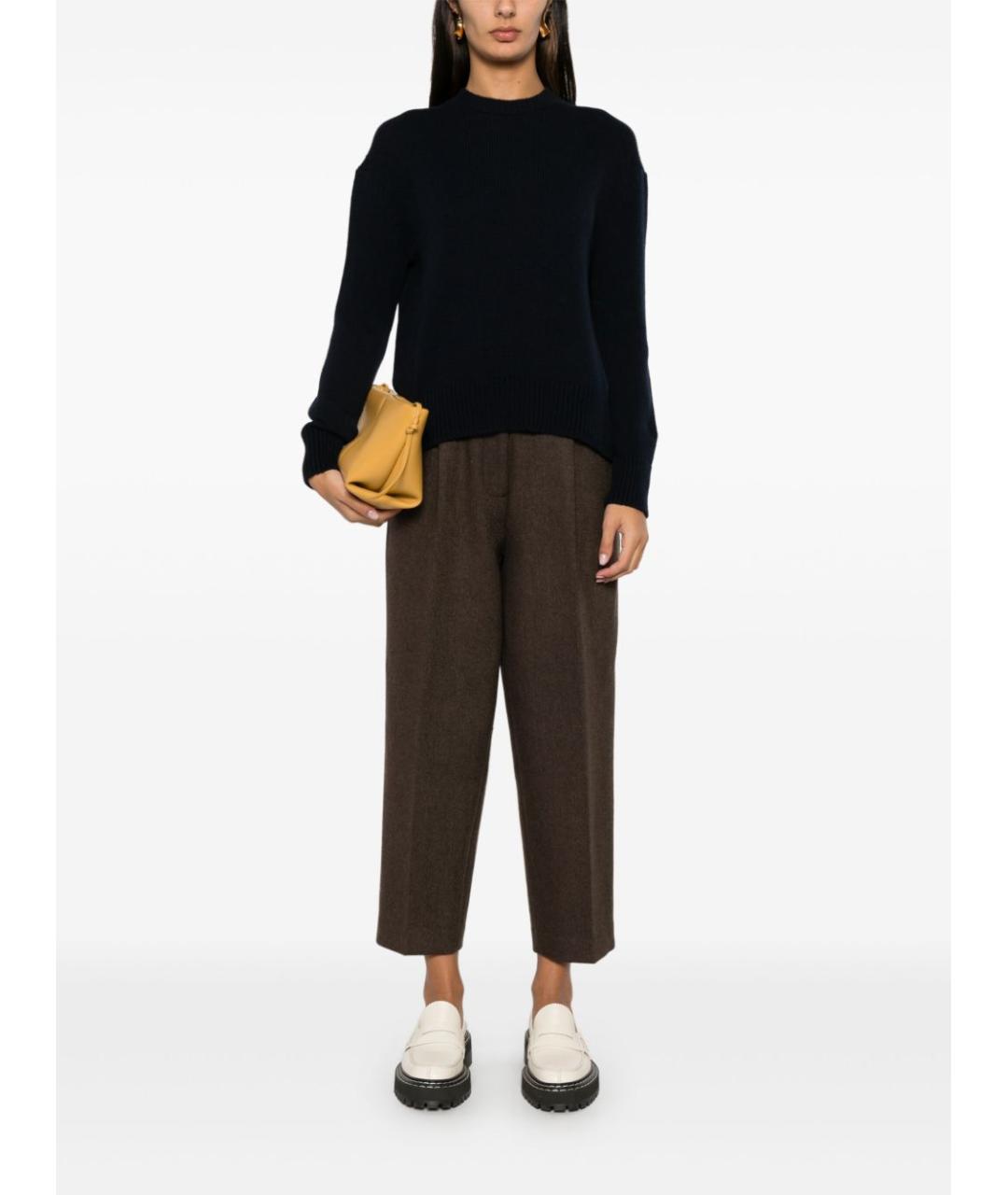 MAX MARA Синий шерстяной джемпер / свитер, фото 3