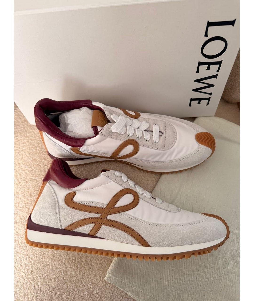 LOEWE Белые кеды, фото 5