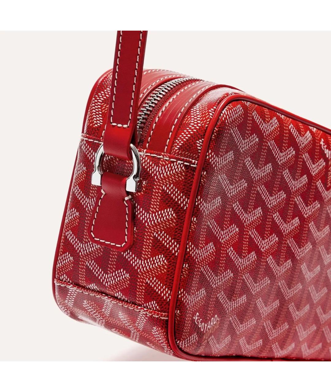 GOYARD Красная сумка через плечо, фото 4