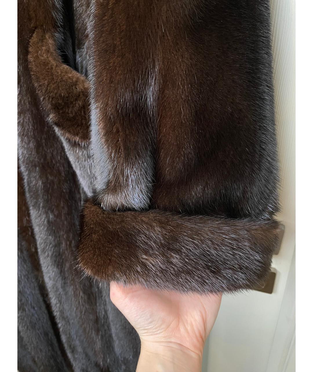 SAGA Коричневая меховая шуба, фото 7