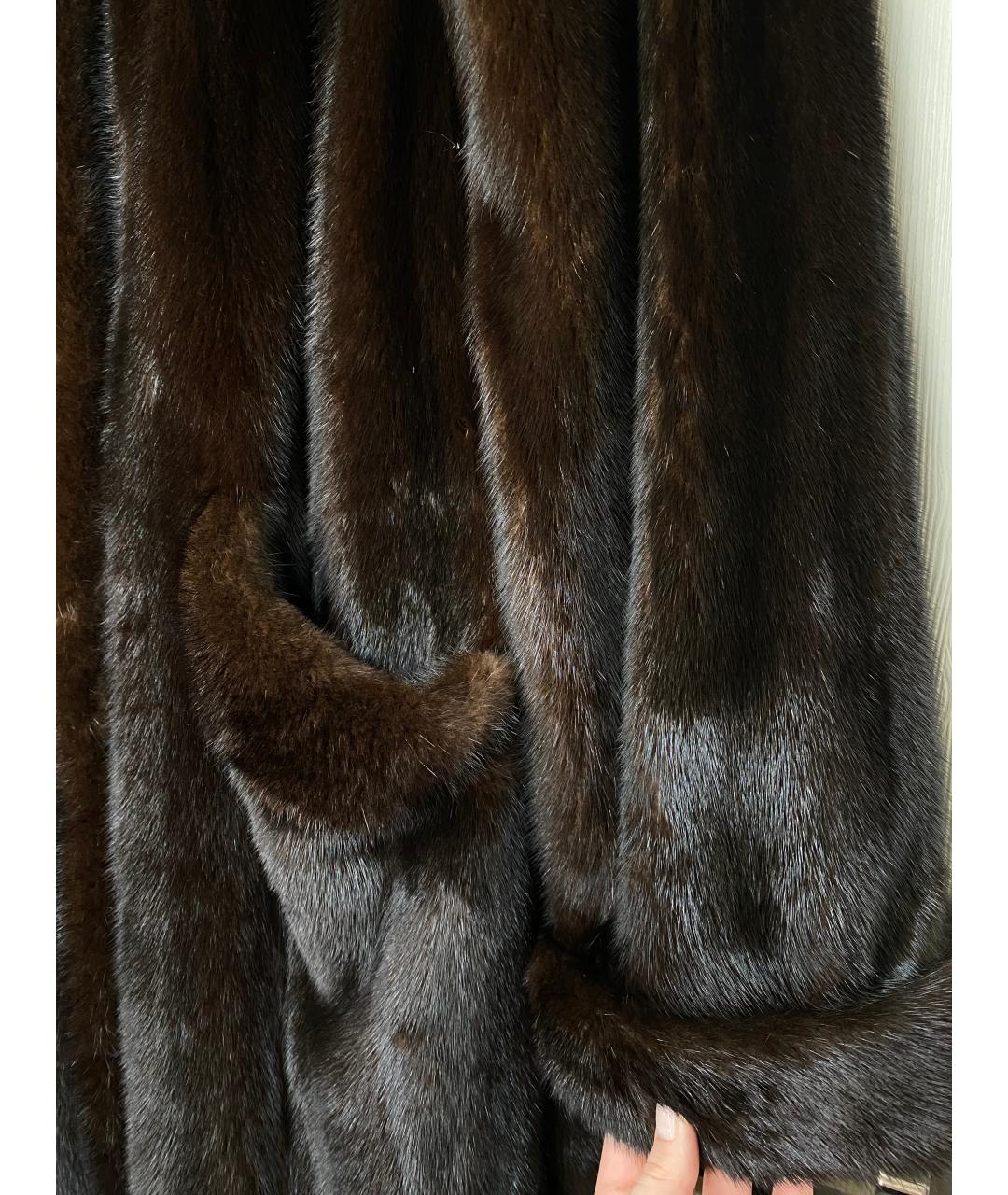 SAGA Коричневая меховая шуба, фото 5