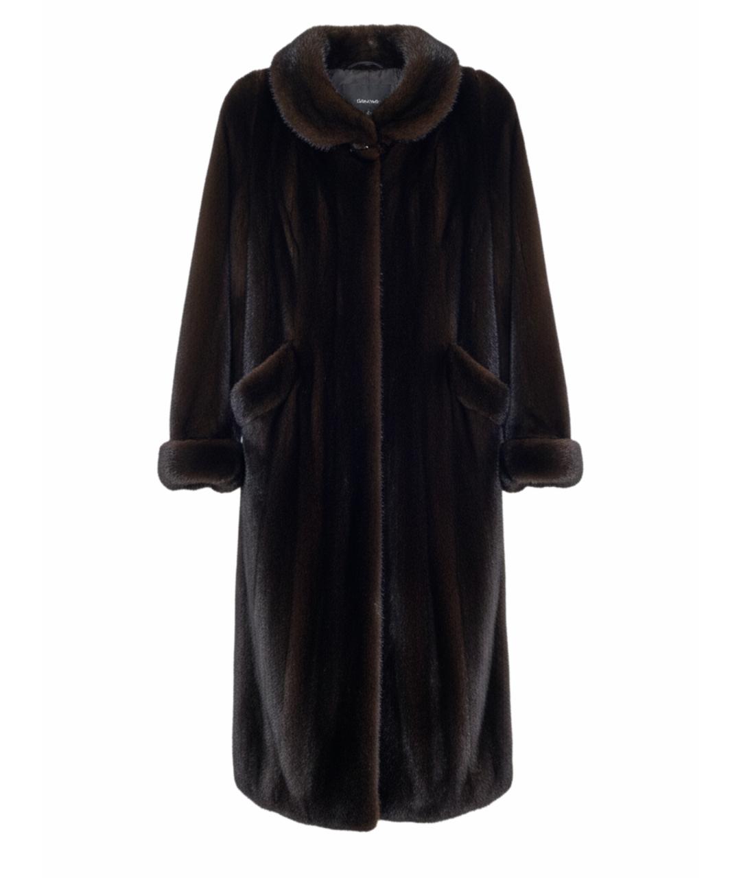 SAGA Коричневая меховая шуба, фото 1