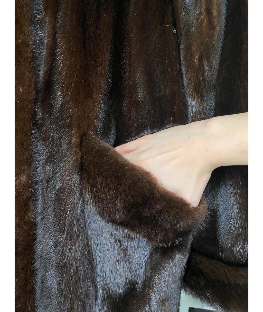 SAGA Коричневая меховая шуба, фото 6