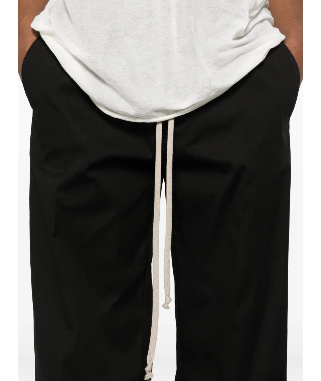 RICK OWENS Черные повседневные брюки, фото 5