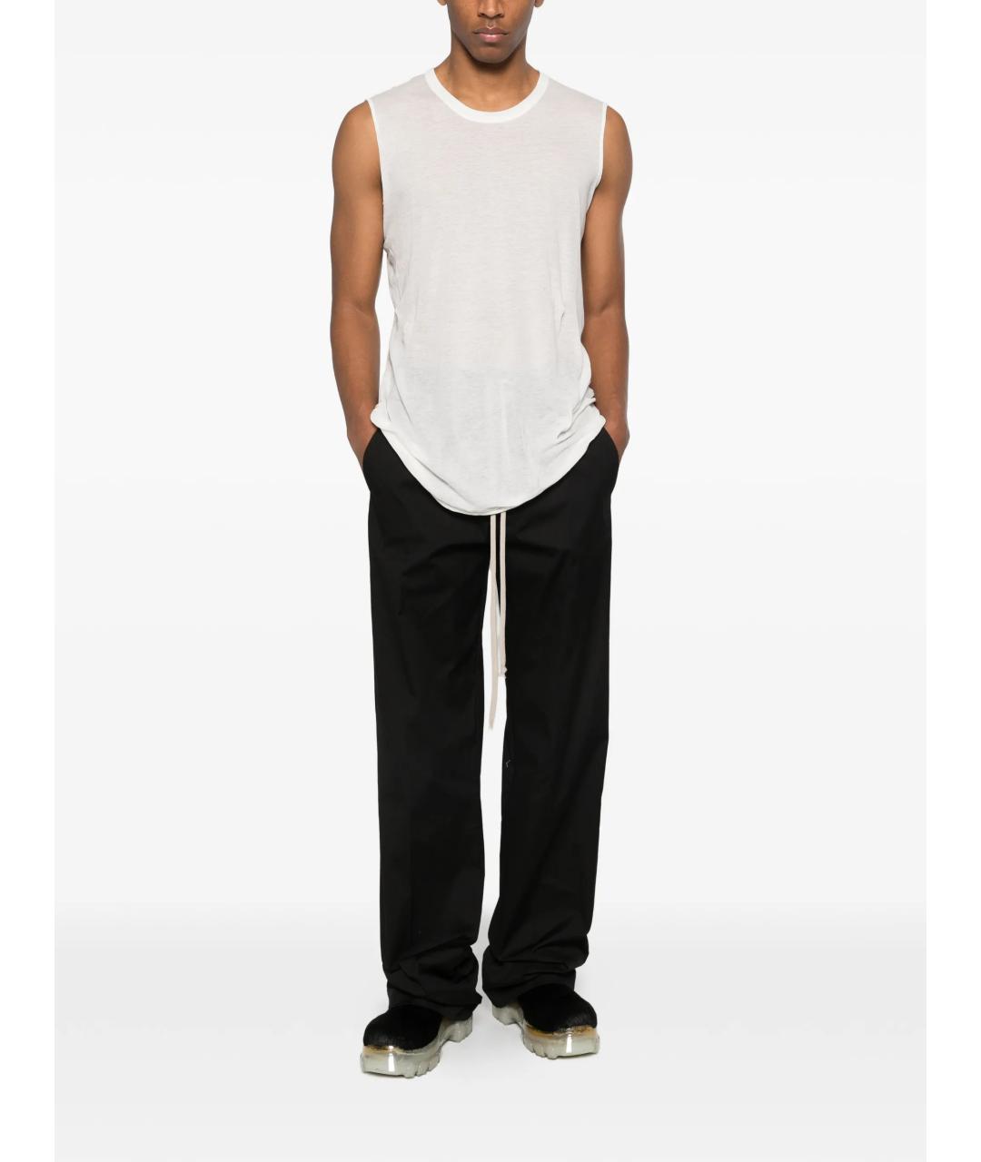 RICK OWENS Черные повседневные брюки, фото 2