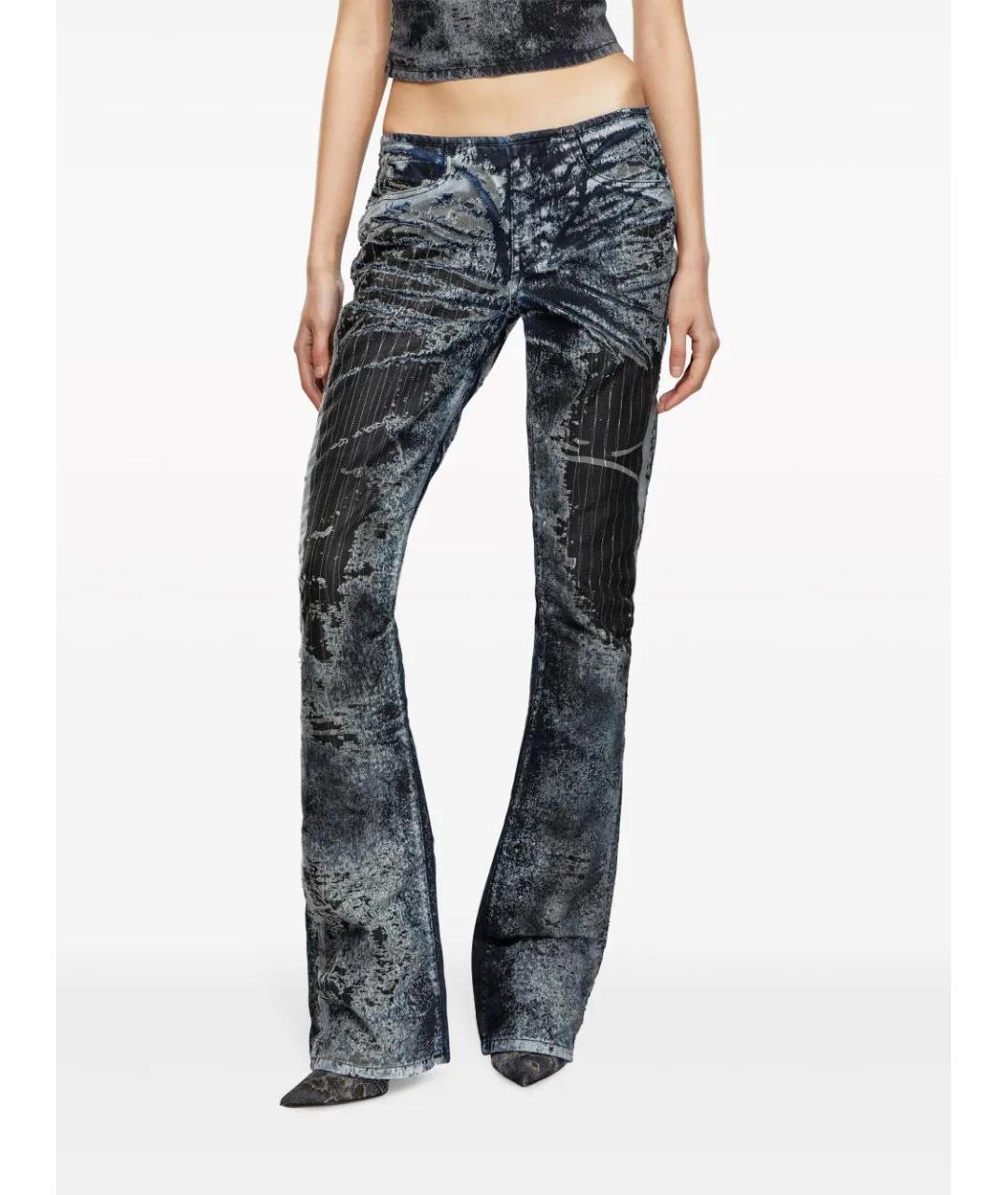 DIESEL Мульти хлопковые прямые джинсы, фото 3