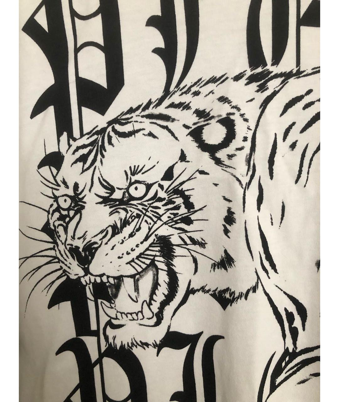 PHILIPP PLEIN Белая хлопковая футболка, фото 5