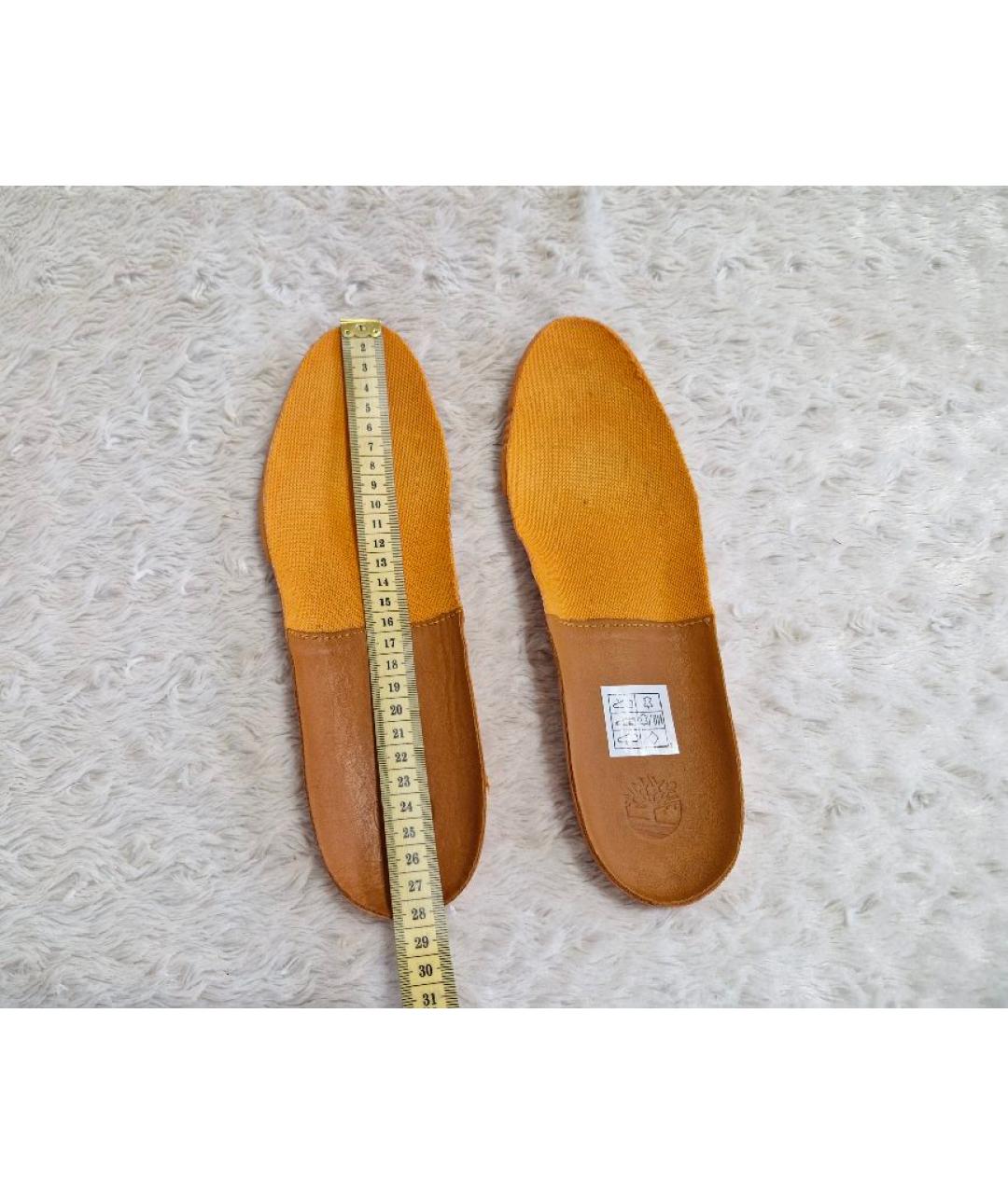 TIMBERLAND Оранжевое кожаные высокие ботинки, фото 9