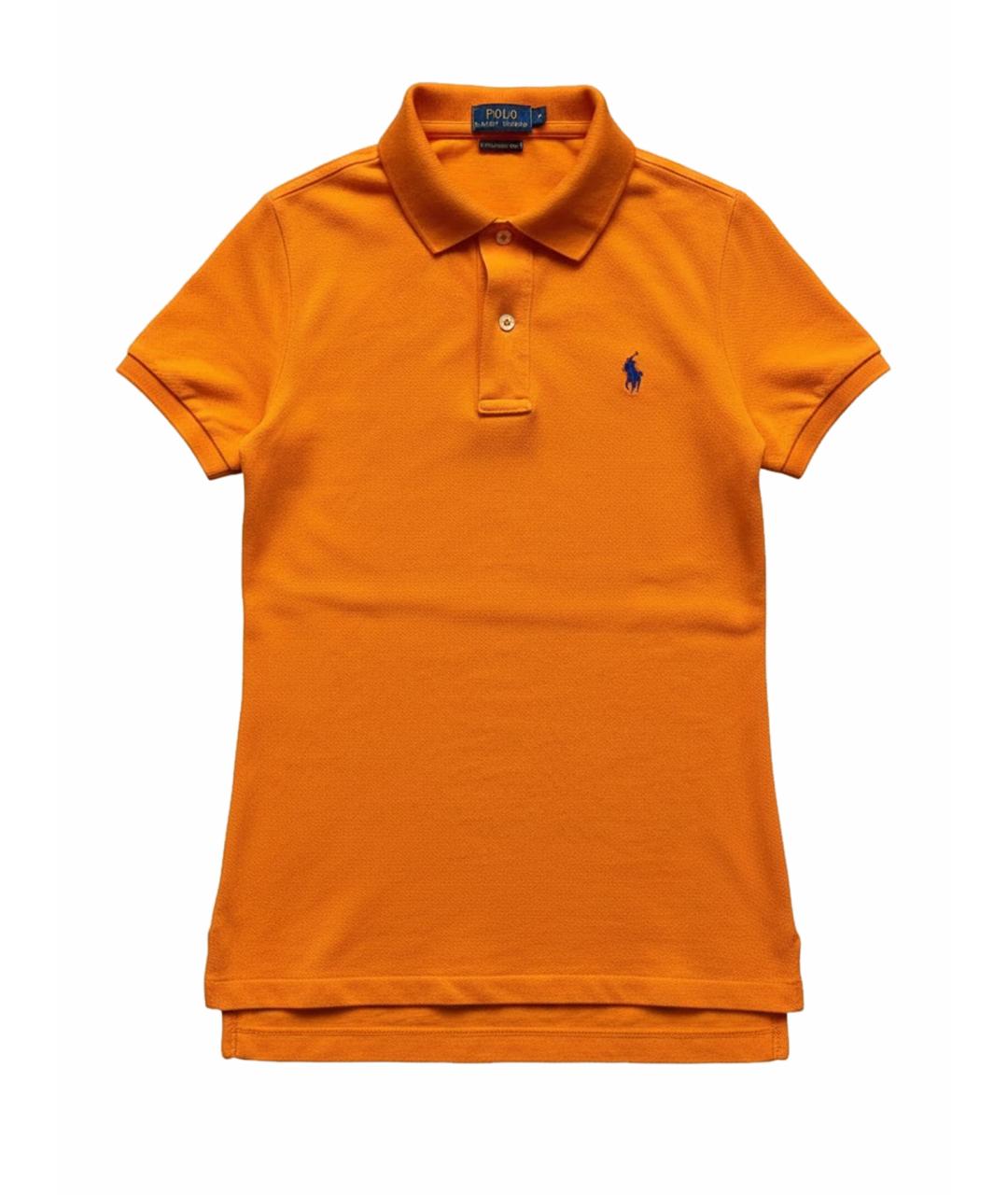 POLO RALPH LAUREN Оранжевая хлопковая футболка, фото 1