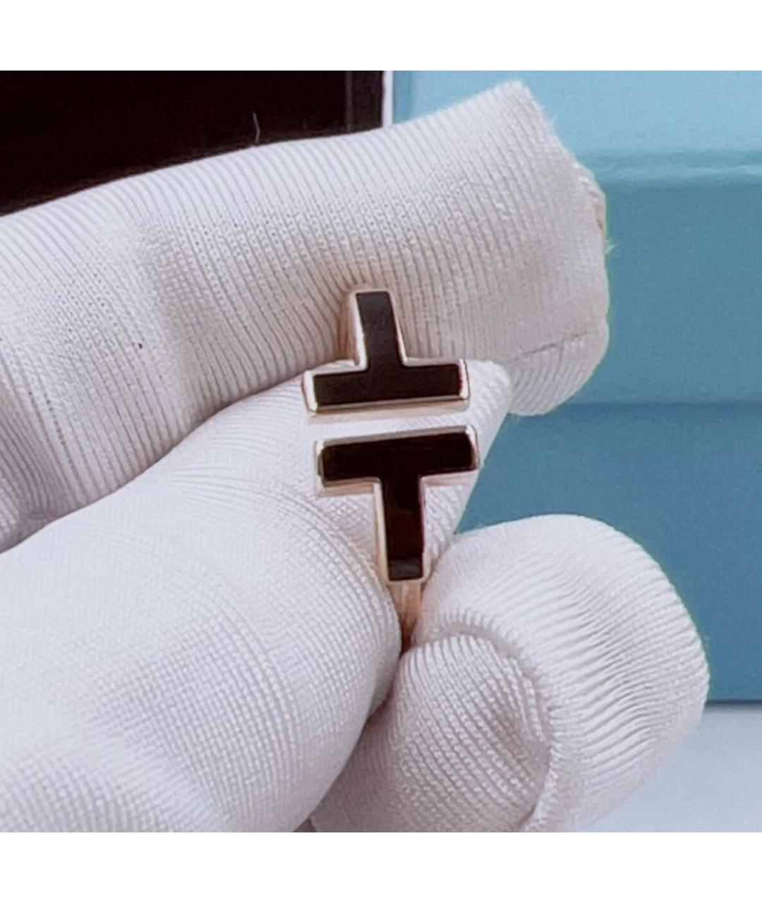 TIFFANY&CO Черное кольцо из розового золота, фото 5