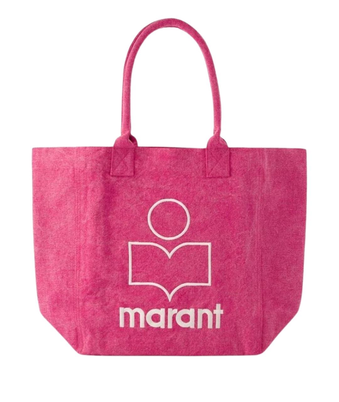 ISABEL MARANT Розовая тканевая сумка тоут, фото 1