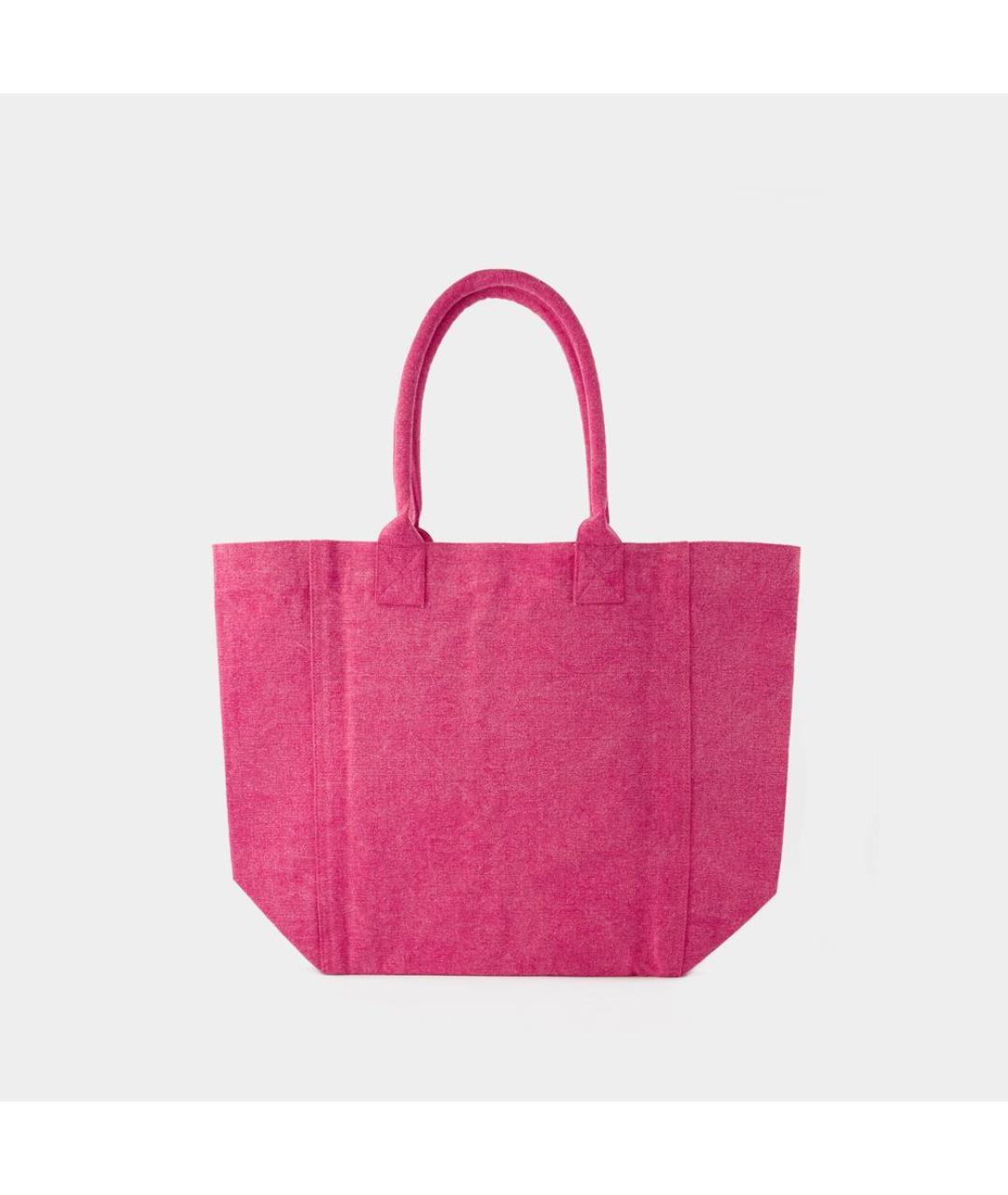 ISABEL MARANT Розовая тканевая сумка тоут, фото 3