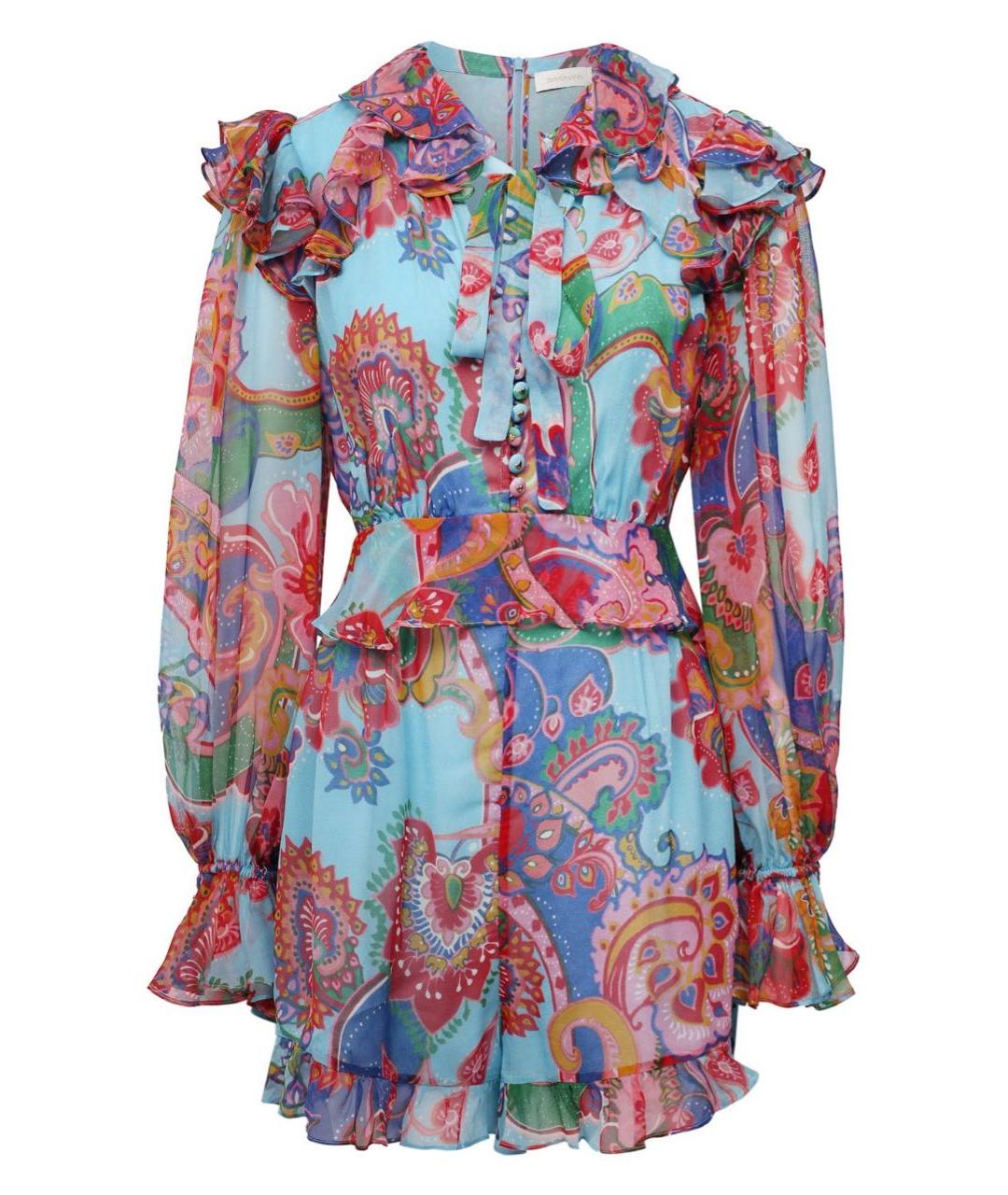 ZIMMERMANN Мульти шелковый комбинезон, фото 9