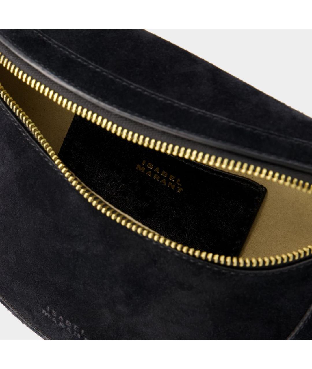 ISABEL MARANT Черная замшевая сумка через плечо, фото 4