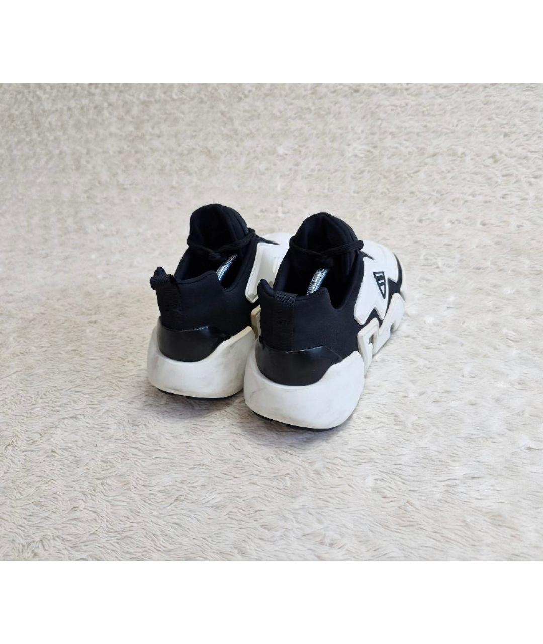 PRADA Белые резиновые низкие кроссовки / кеды, фото 5