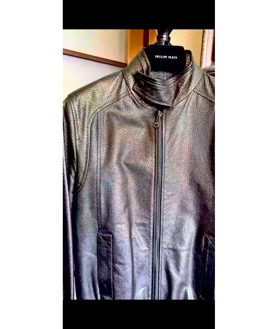 DOLCE&GABBANA Черная кожаная куртка, фото 3