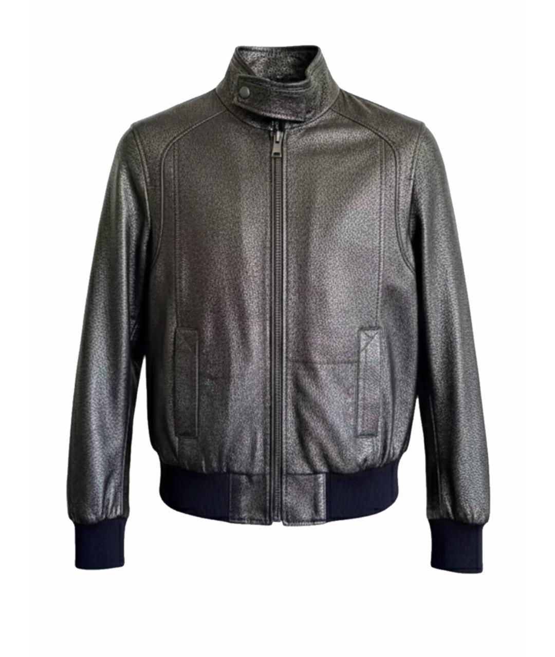 DOLCE&GABBANA Черная кожаная куртка, фото 1