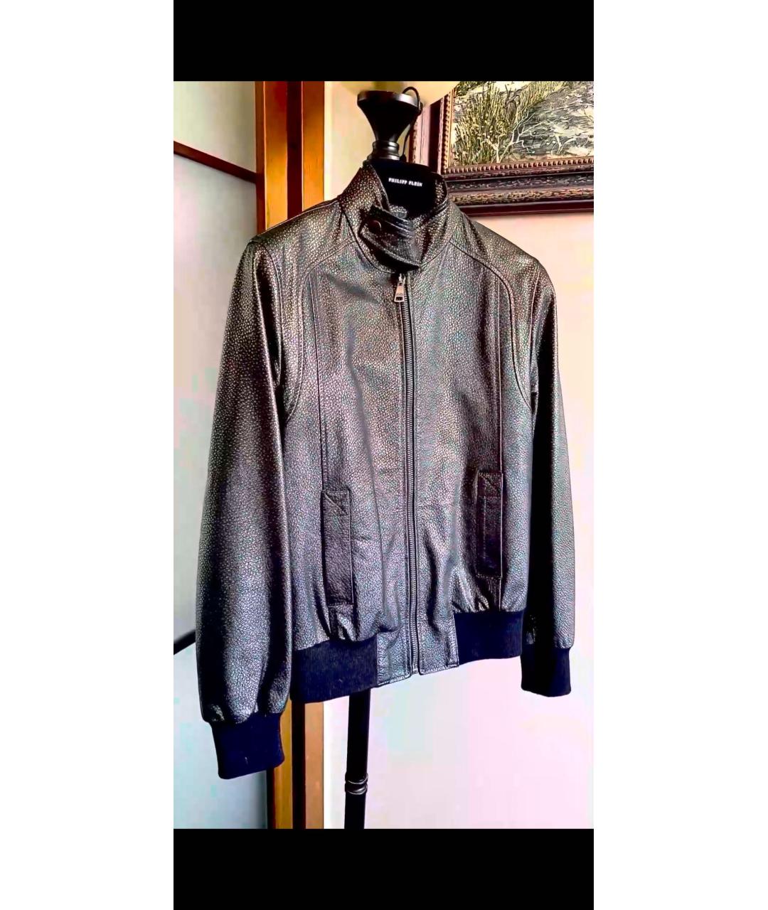 DOLCE&GABBANA Черная кожаная куртка, фото 4