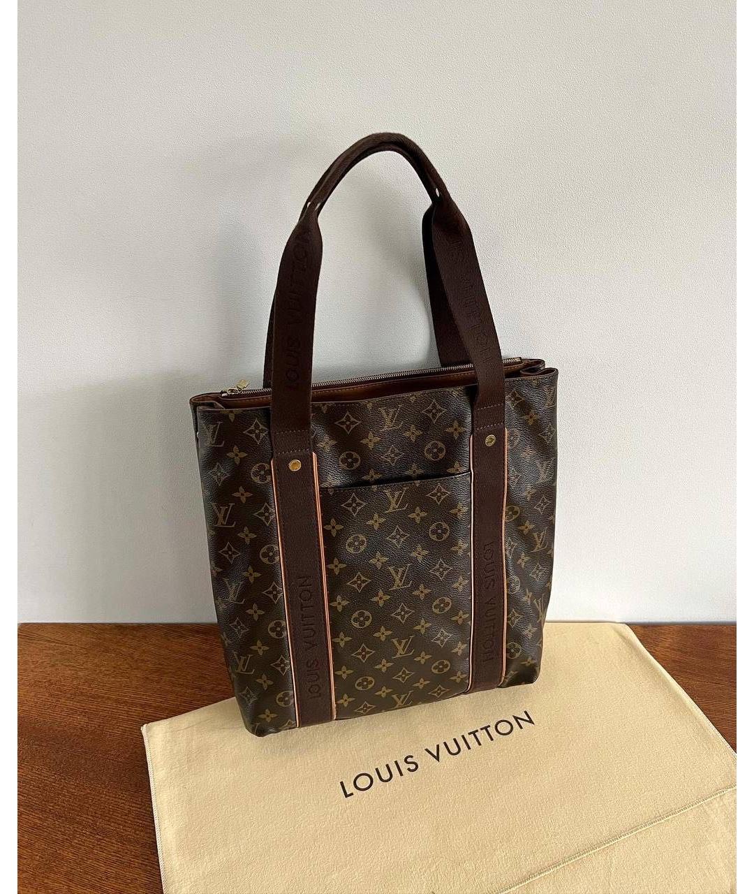 LOUIS VUITTON Коричневая сумка тоут, фото 7