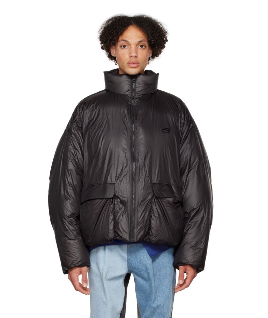 ADER ERROR Черный полиэстеровый пуховик, фото 7