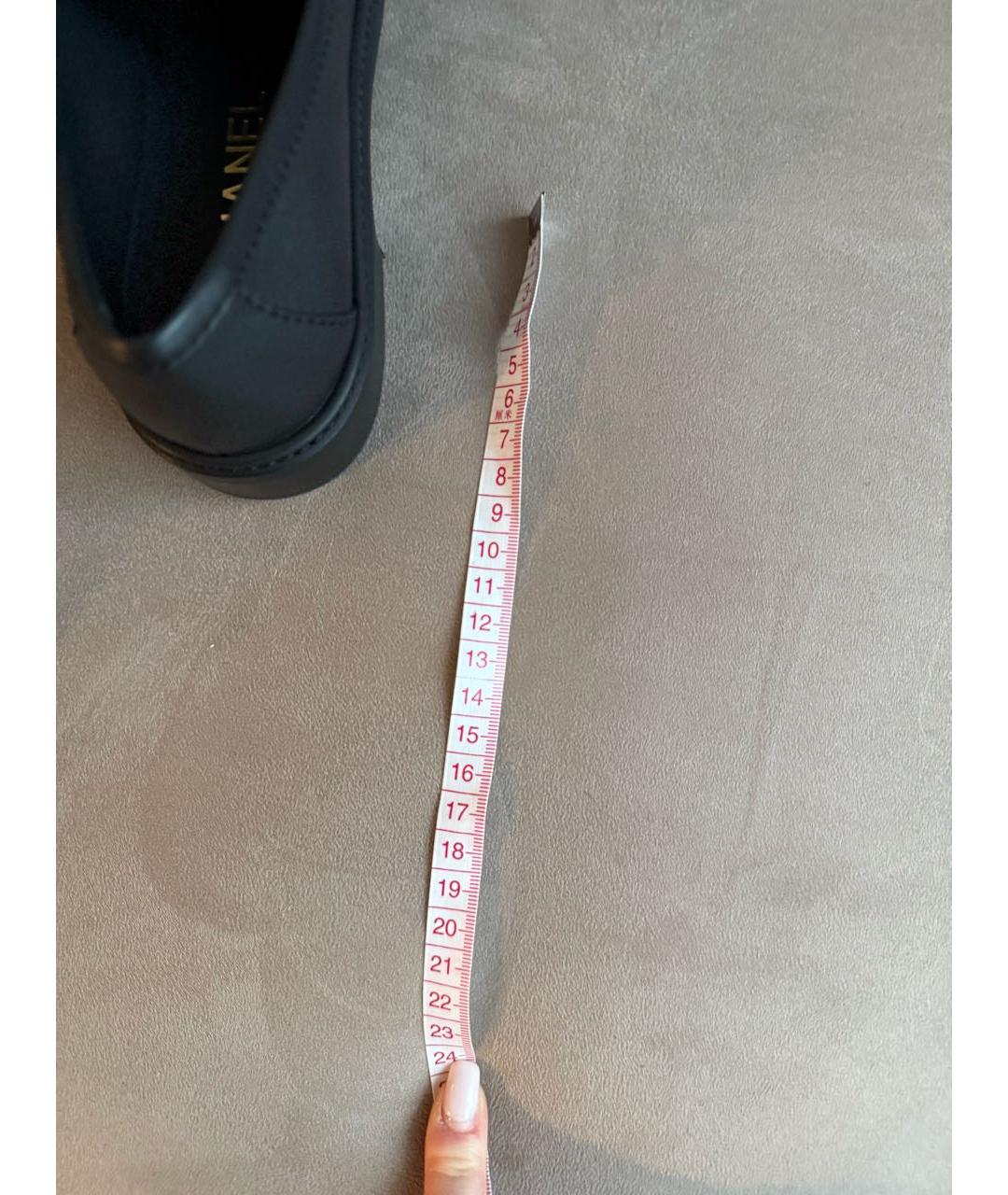 CHANEL Черные кожаные лоферы, фото 5