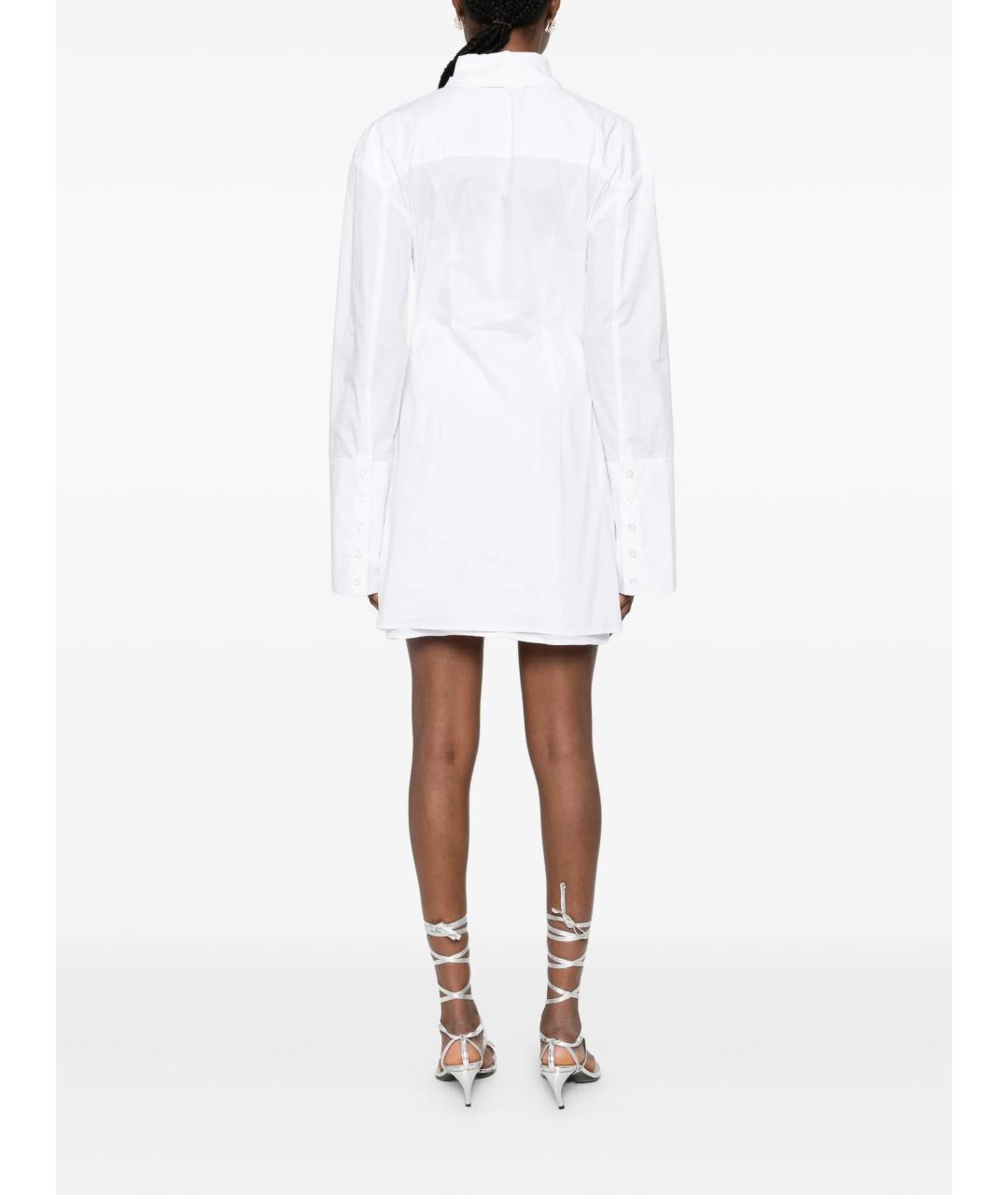 ROTATE Белое хлопковое платье, фото 4