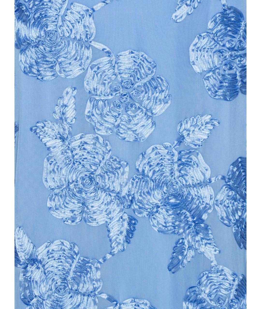 ROTATE Голубое полиэстеровое платье, фото 3