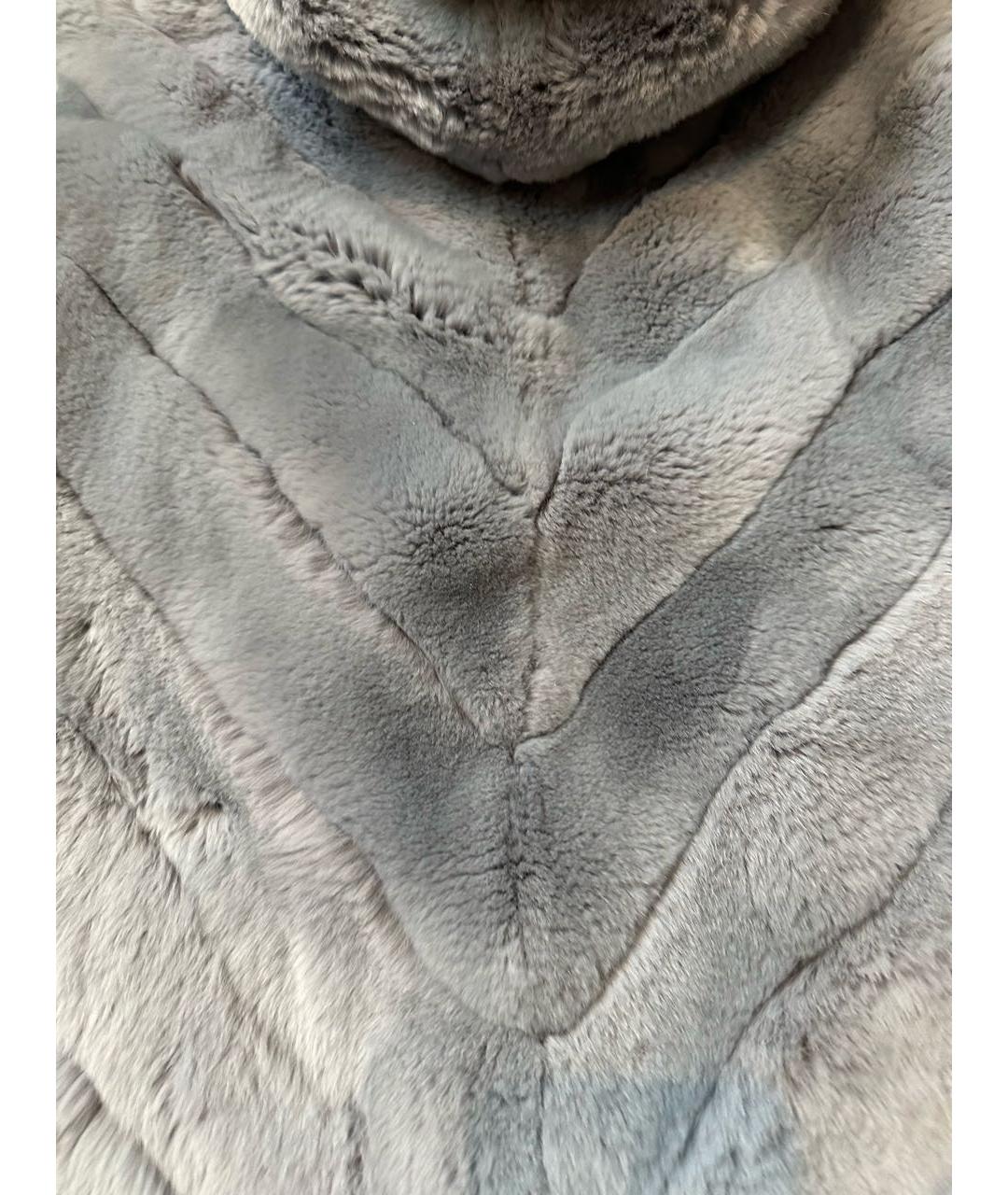 MANZONI 24 Голубая меховая шуба, фото 6