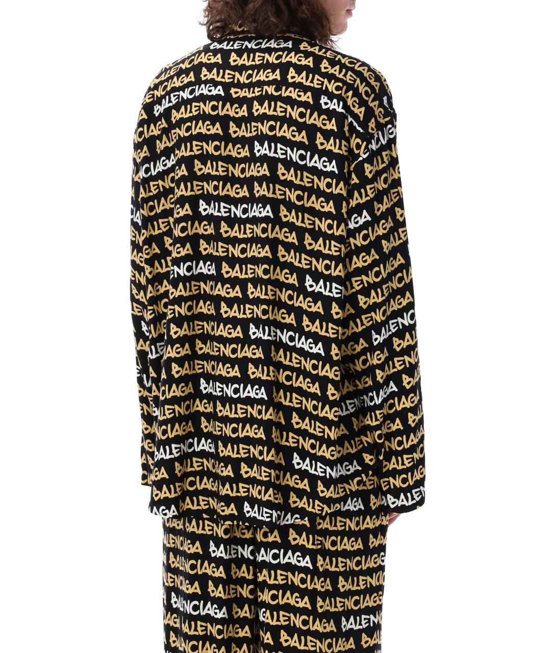 BALENCIAGA Черная кэжуал рубашка, фото 2