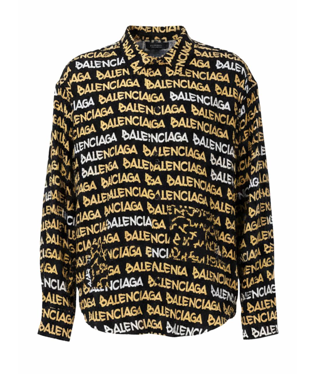 BALENCIAGA Черная кэжуал рубашка, фото 1