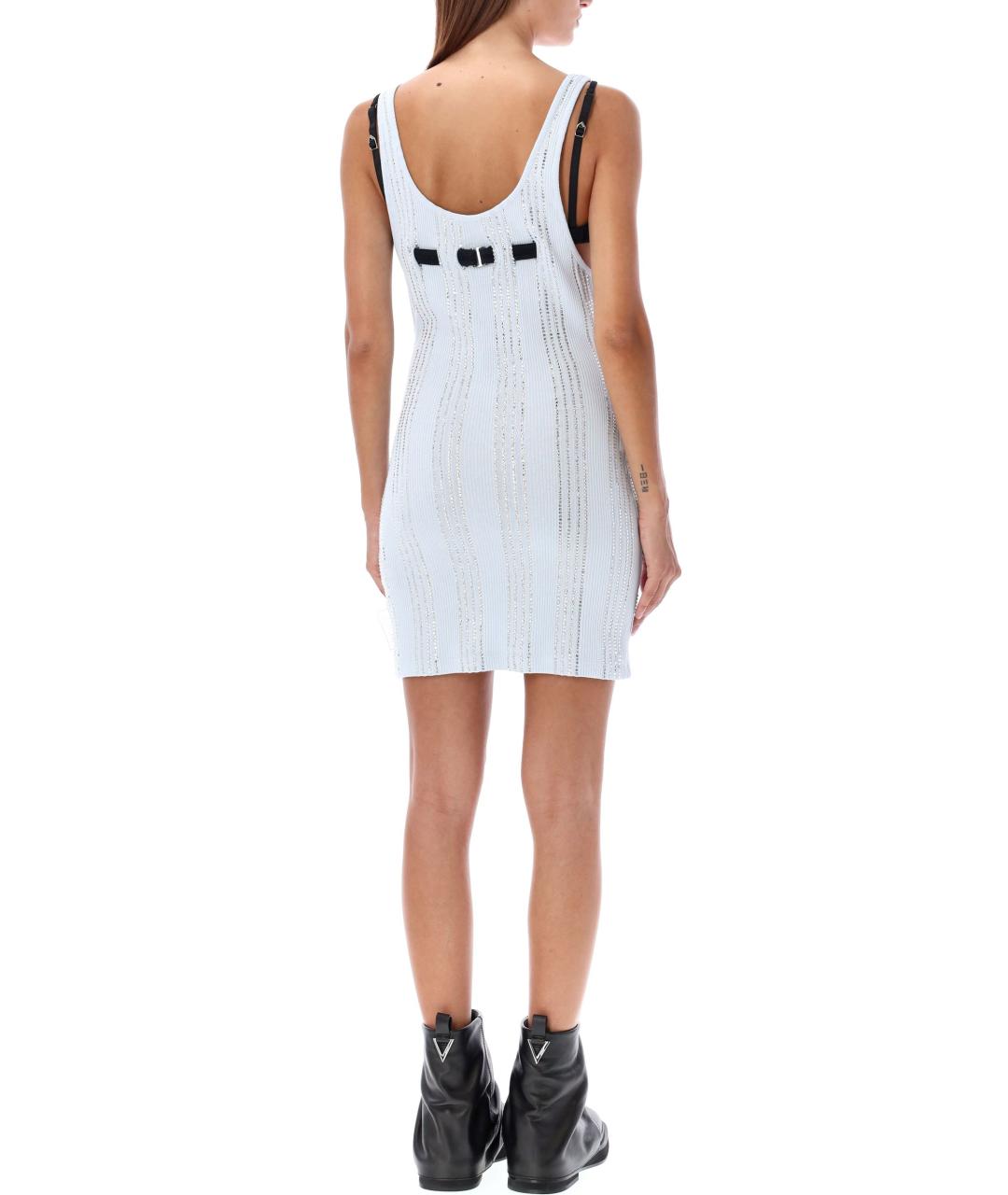 THE ATTICO Голубое хлопковое повседневное платье, фото 3