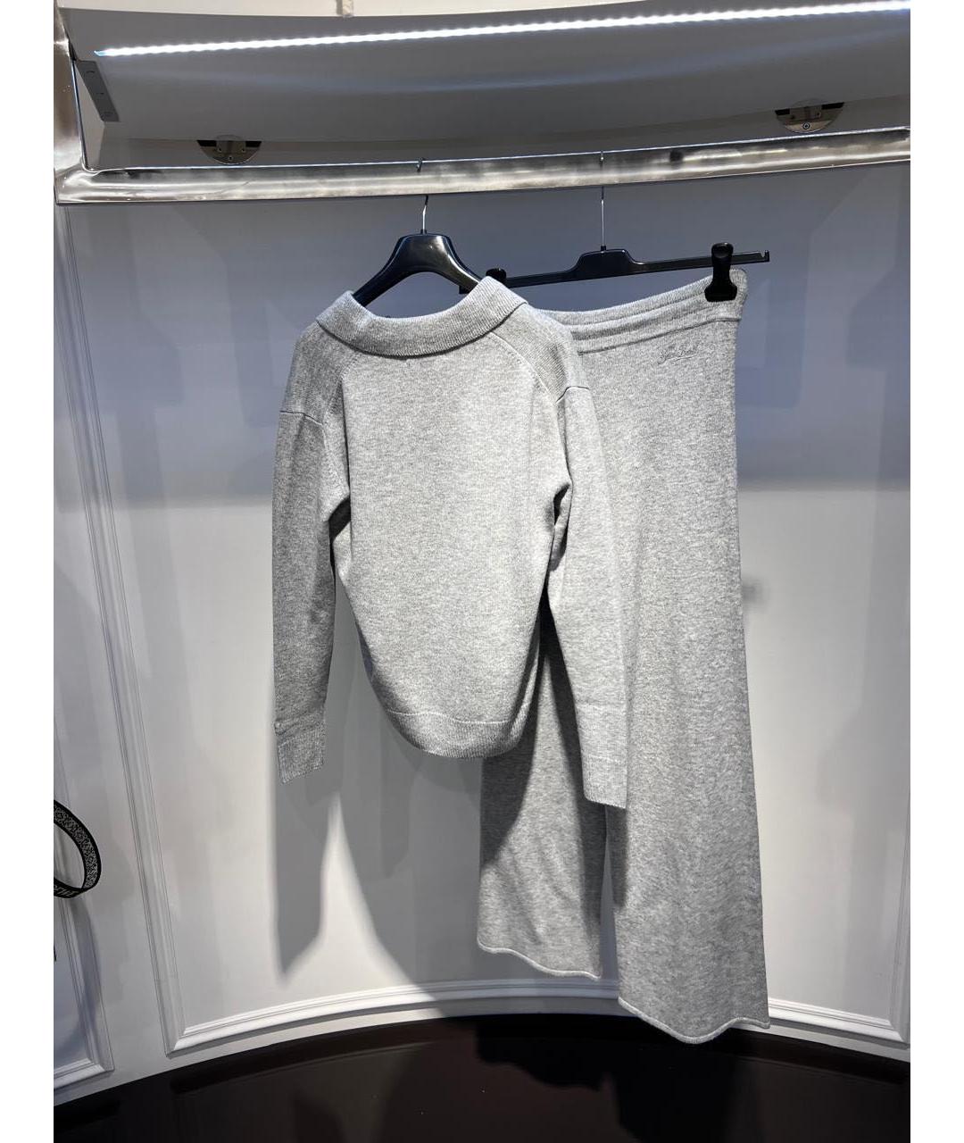 St. Barth Серый шерстяной костюм с брюками, фото 3