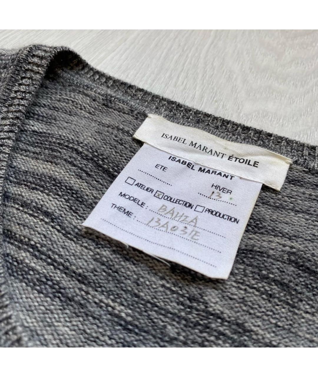 ISABEL MARANT ETOILE Серый шерстяной джемпер / свитер, фото 3