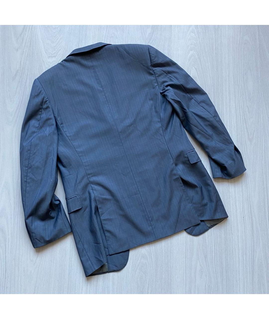 ERMENEGILDO ZEGNA XXX Голубой шерстяной пиджак, фото 5