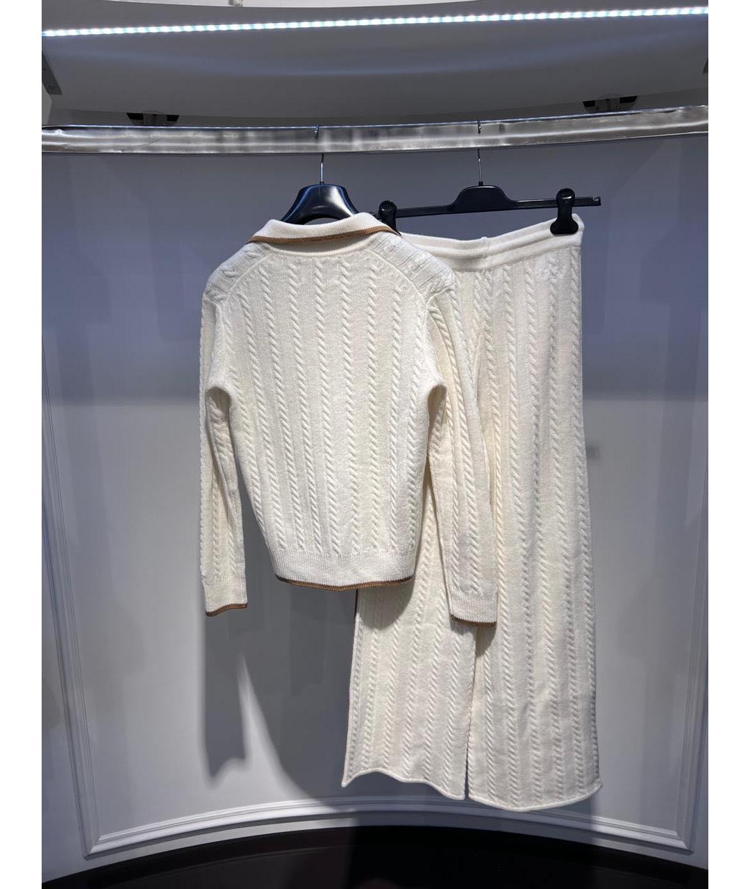 St. Barth Бежевый шерстяной костюм с брюками, фото 4