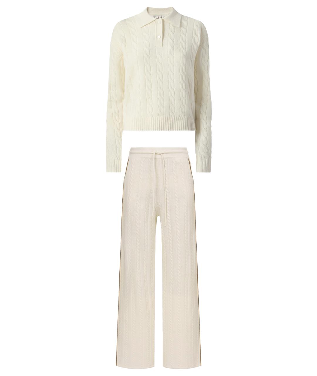 St. Barth Бежевый шерстяной костюм с брюками, фото 1