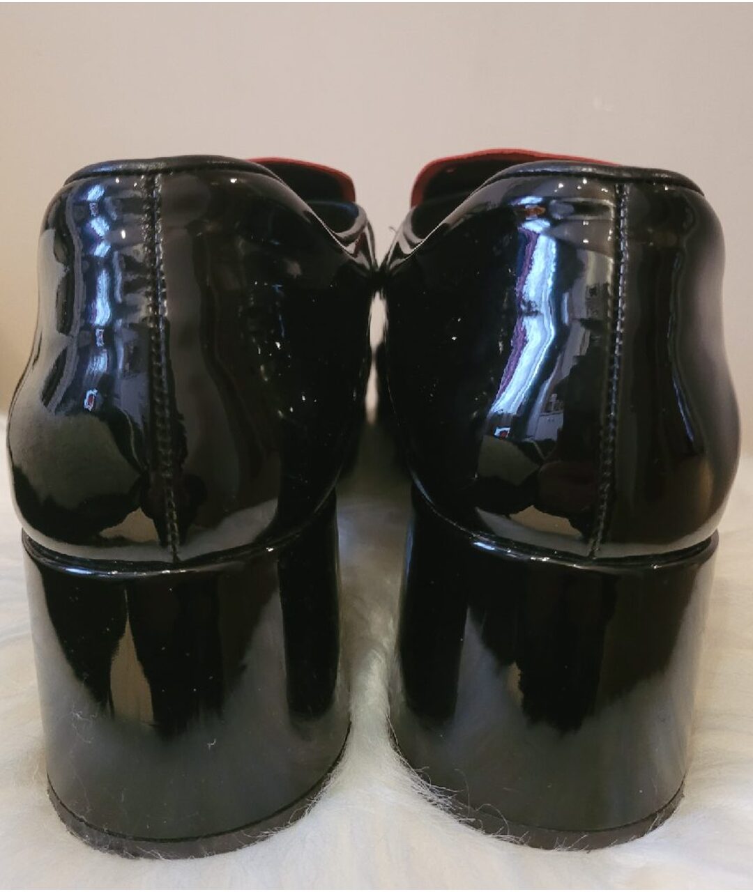 MIU MIU Черные туфли из лакированной кожи, фото 4